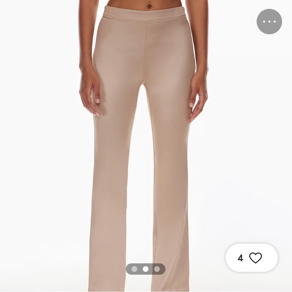 Aritzia Pants - ARITZIA babaton sundance gold satin pants